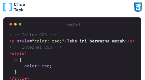Cara Menyisipkan CSS