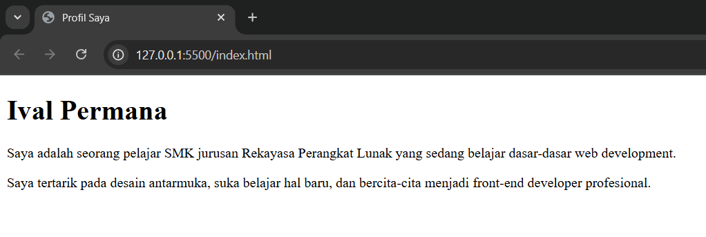 Preview Profil Diri