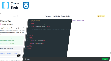 Buat Navbar dengan Flexbox